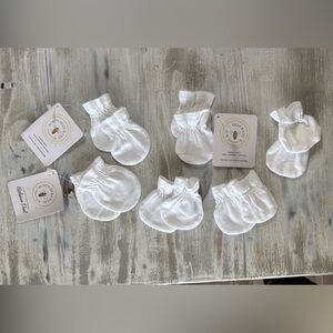 Brand new Organic Cotton Baby Mittens 6 Pack - Cloud